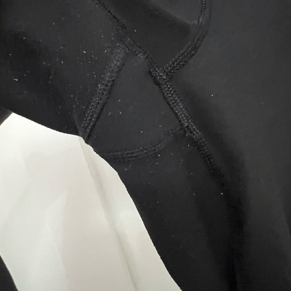 Lululemon Athletica Black Crop Leggings Drawstring Waist sz 10 - Picture 2 of 8